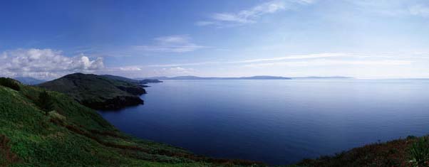 The view from the new Spiritual Care Centre at Dzogchen Beara Retreat Centre, West Cork