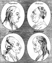 Woodcut from Physiognomische Fragmente by Johann Kaspar Lavater, 1775